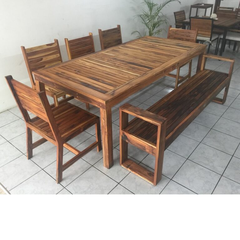Comedor de madera para terraza de 8 personas- arkideck