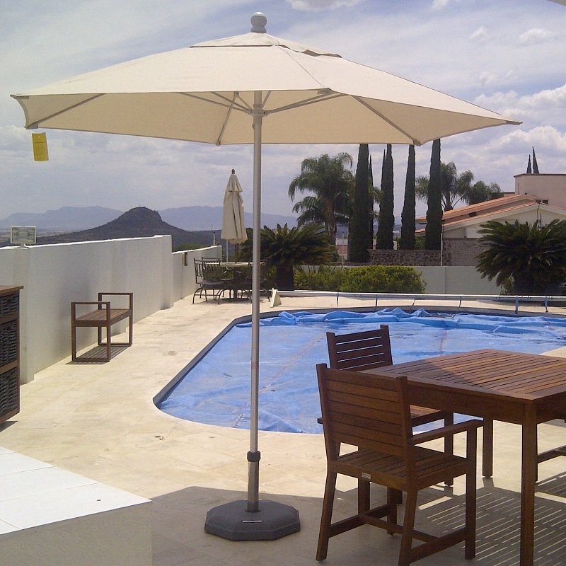 SOMBRILLA CENTRAL DE ALUMINIO DE 2.10 - Arkideck
