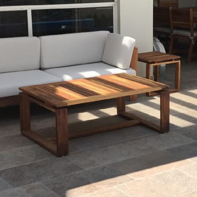 Mesa de centro de madera para exterior- arkideck