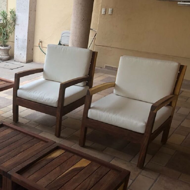 Sillon individual de madera para terraza- arkideck