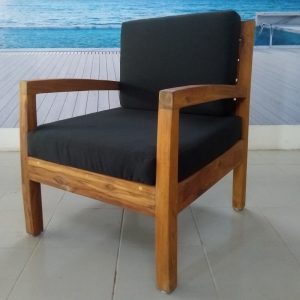 Sillon individual de madera para exterior- arkideck