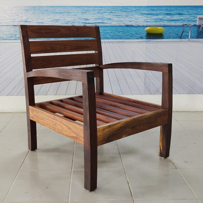 Sillon individual de madera para exterior- arkideck