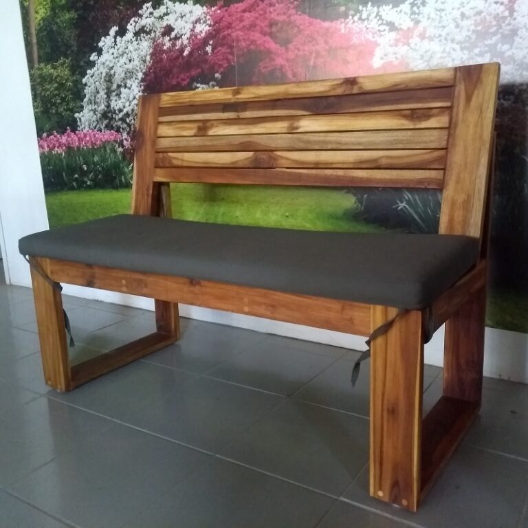 Banca de madera para jardin- arkideck