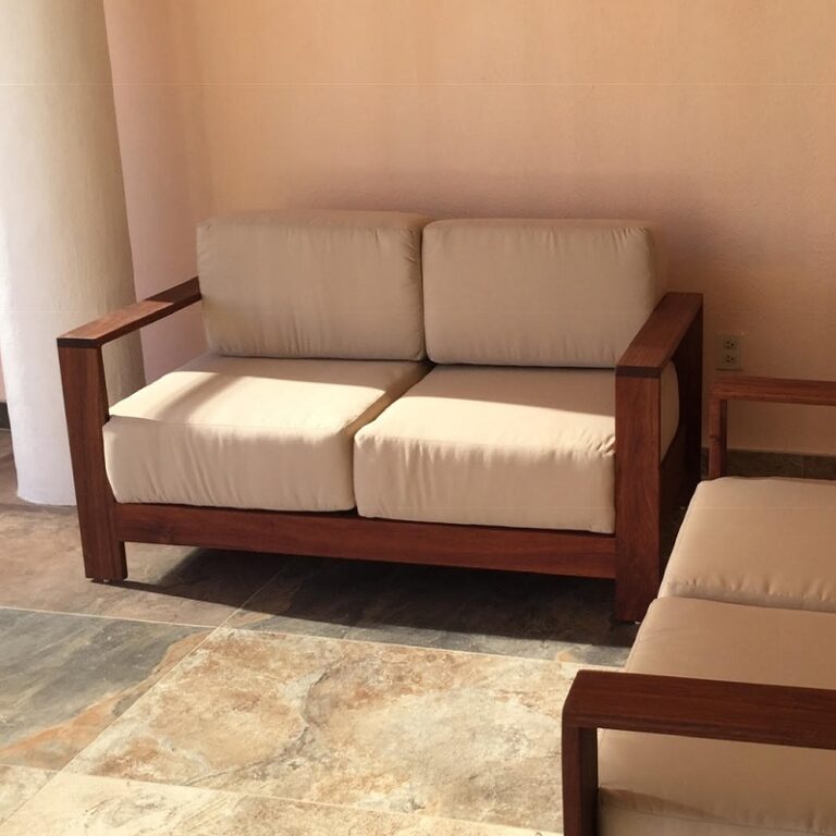 Love seat de madera para terraza- arkideck