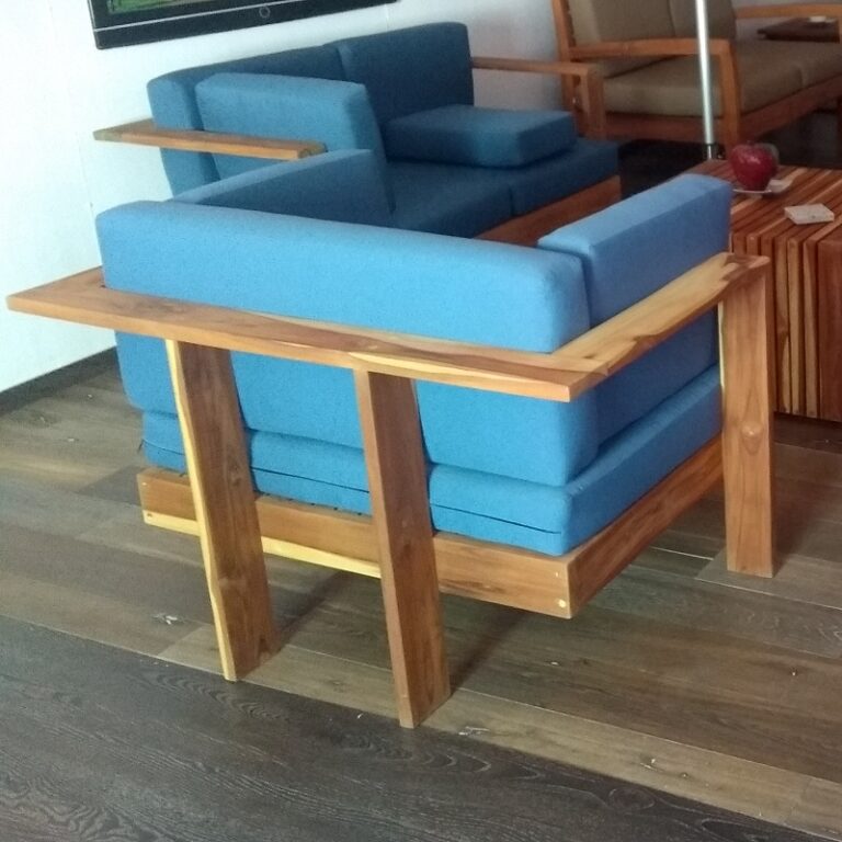 Sillon individual de madera para terraza- arkideck