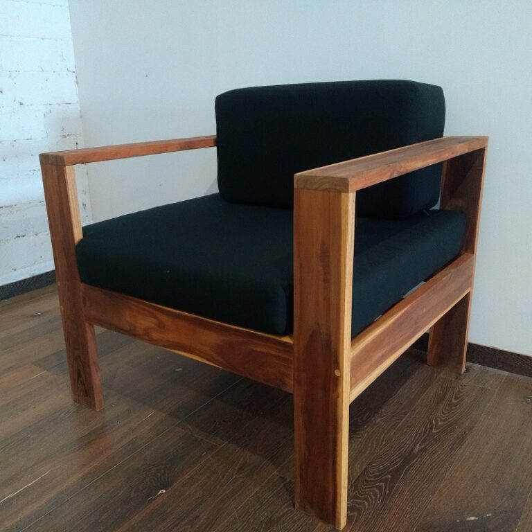 Sillon individual de madera para terraza- arkideck