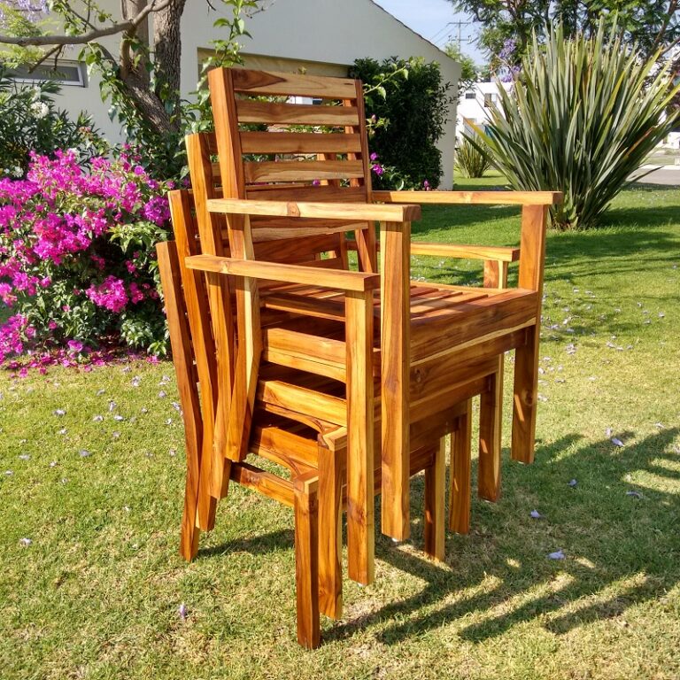 Sillas de madera para jardin- arkideck