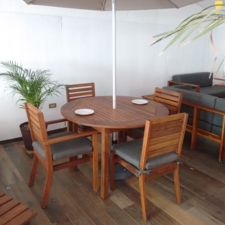 Comedor de madera para jardin de 4 personas- arkideck