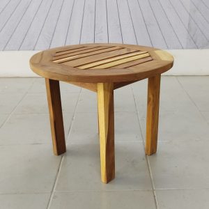 Mesa lateral de madera para exterior- arkideck