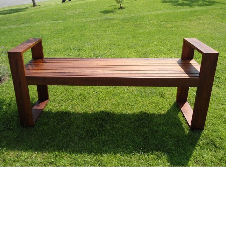 Banca de madera para jardin- arkideck